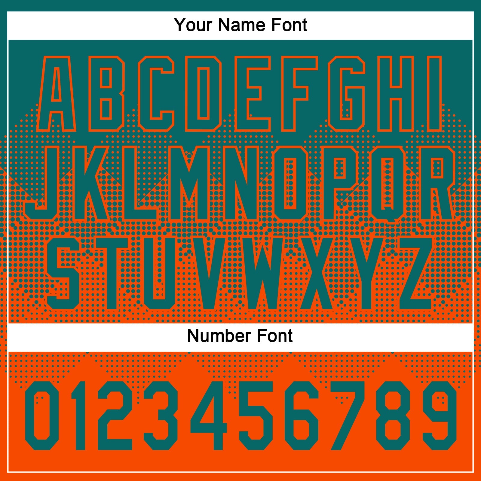 Custom Teal Orange 3D Gradient Square Shape Two-Button Unisex Softball Jersey