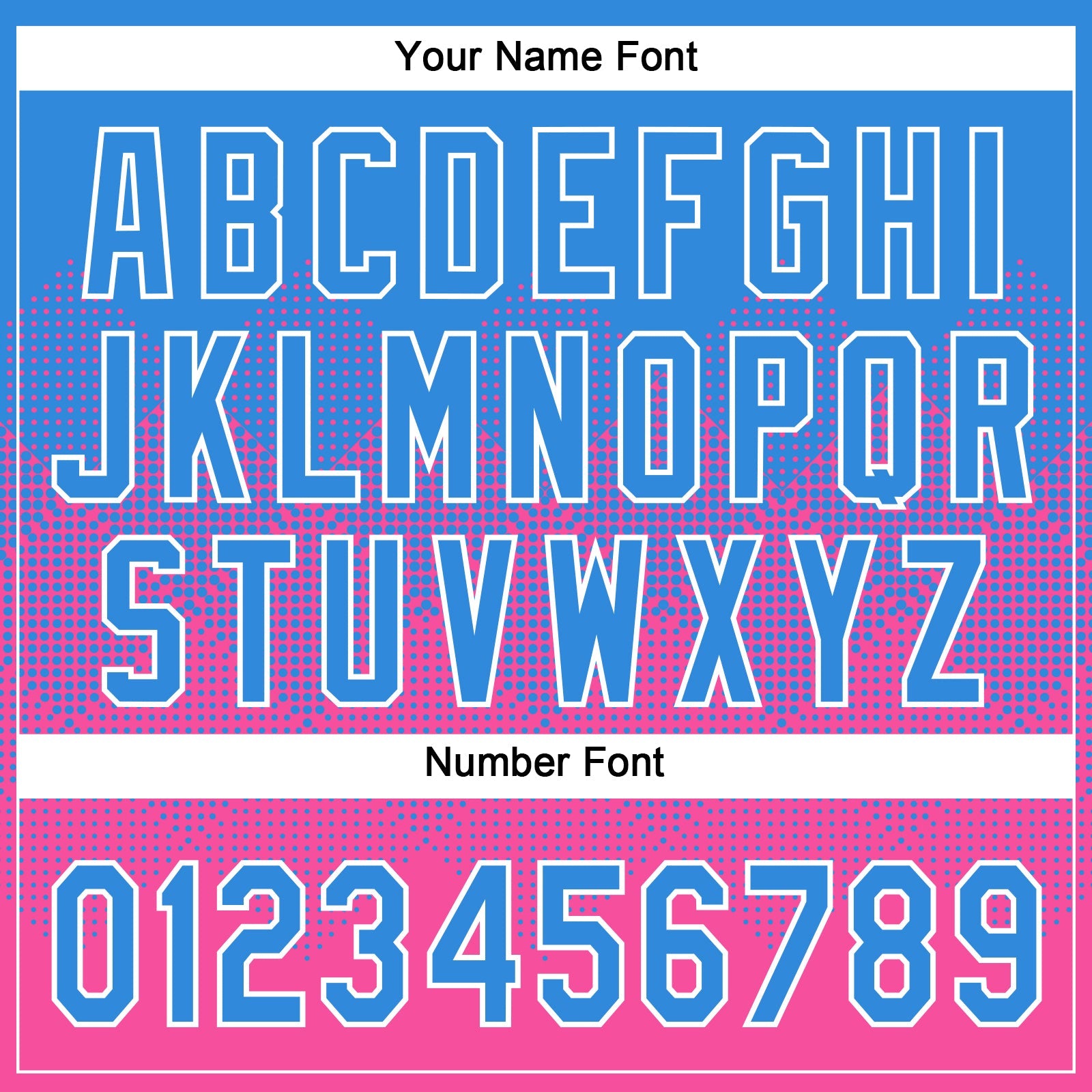 Custom Electric Blue Pink-White 3D Gradient Square Shape Two-Button Unisex Softball Jersey