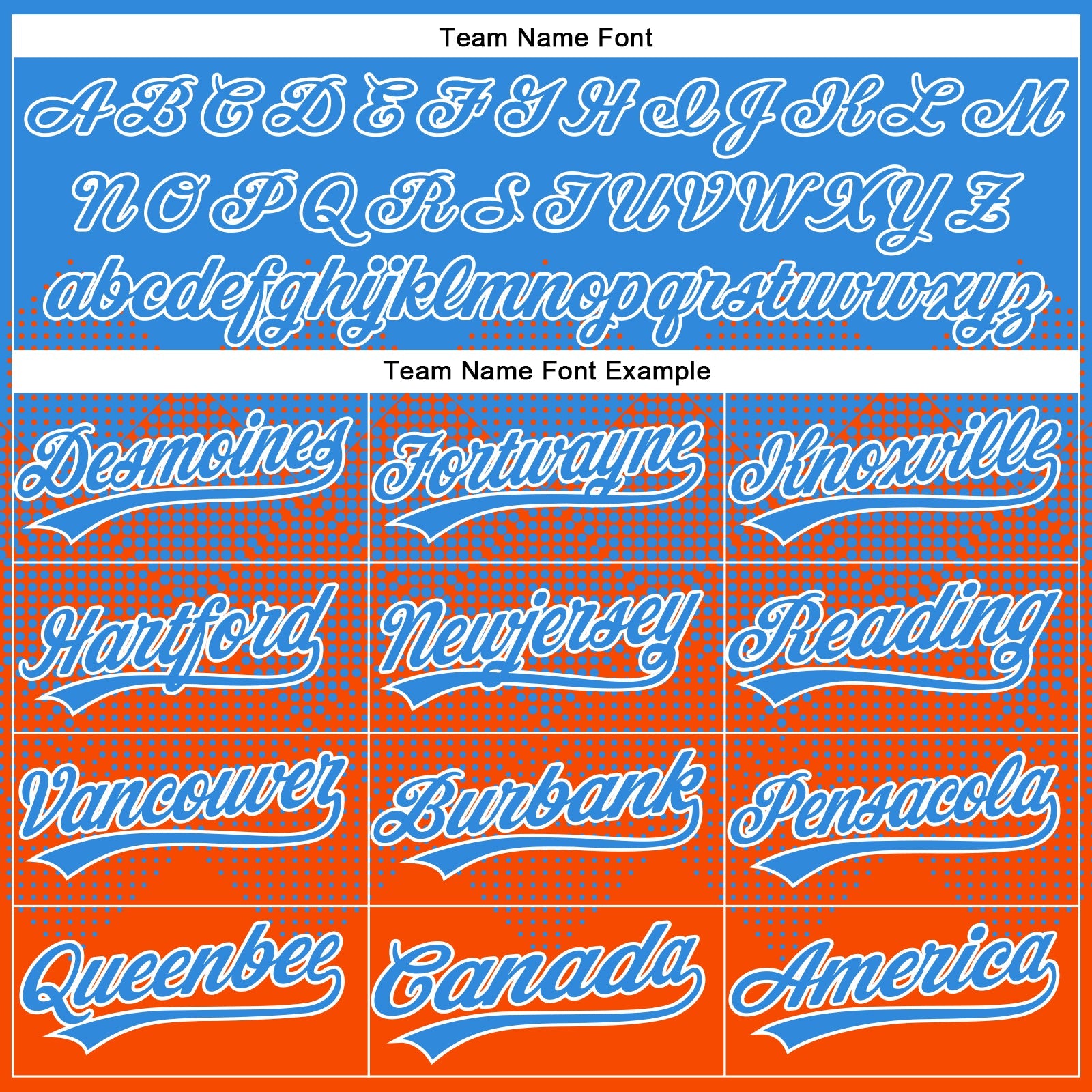 Custom Electric Blue Orange-White 3D Gradient Square Shape Two-Button Unisex Softball Jersey
