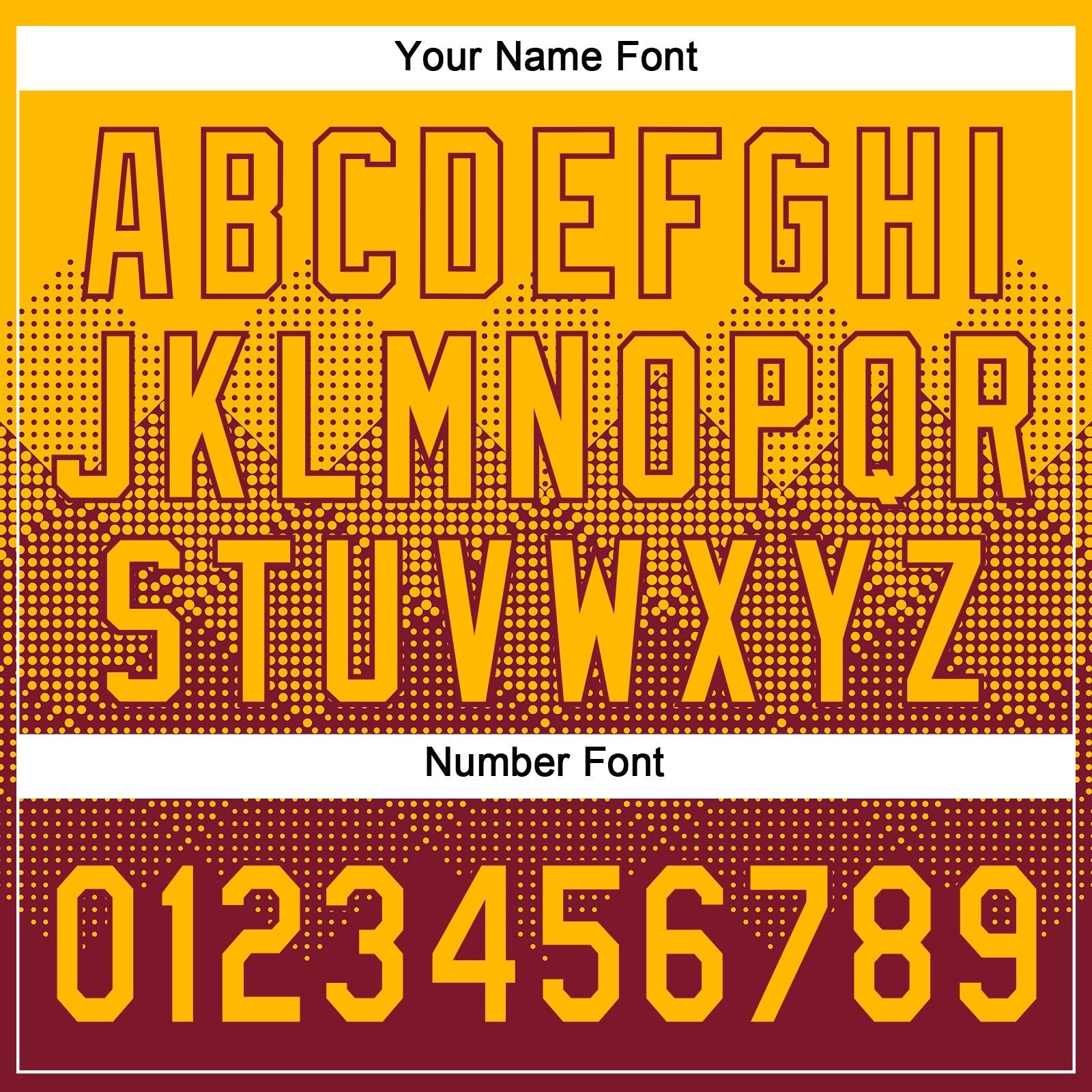 Custom Gold Crimson 3D Gradient Square Shape Two-Button Unisex Softball Jersey