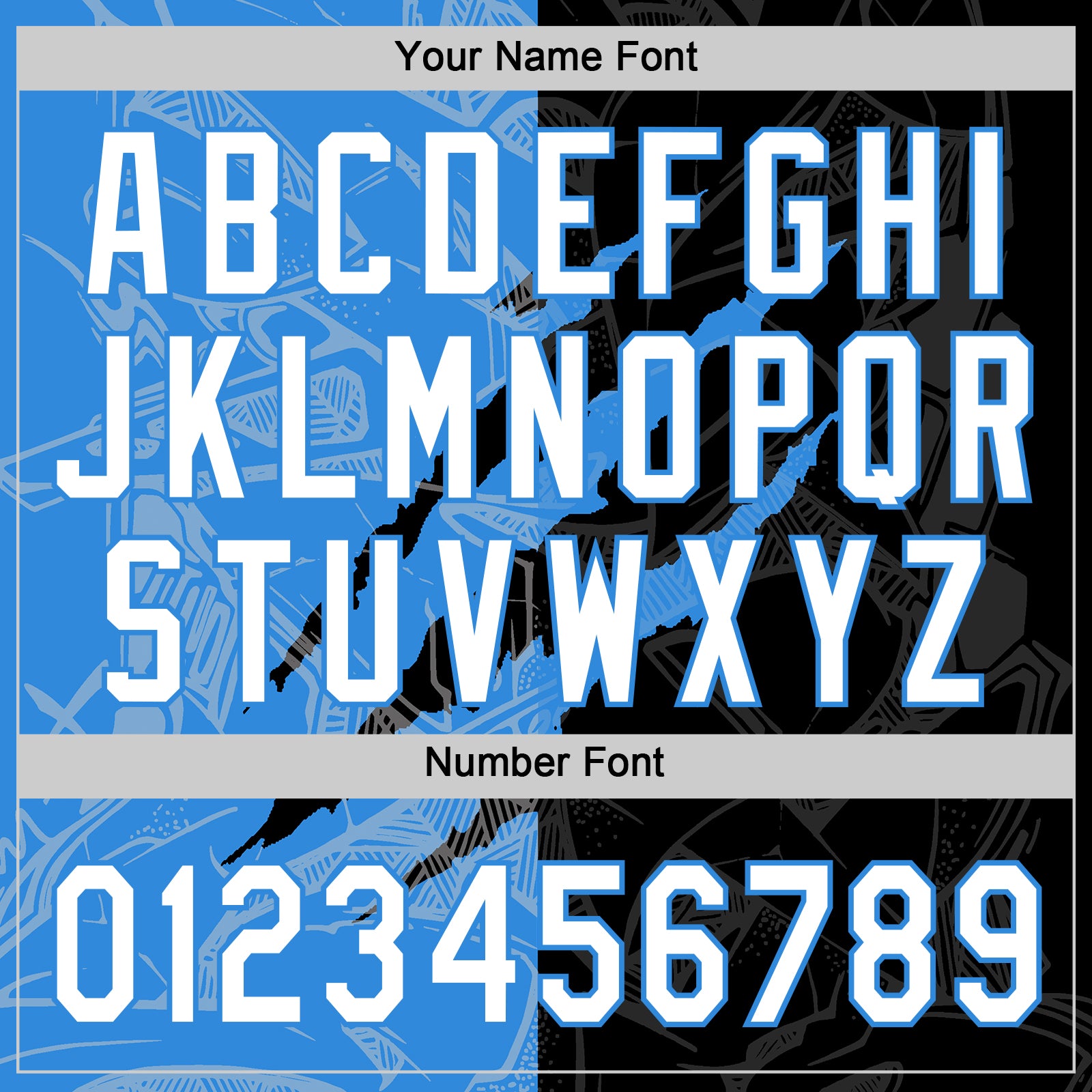 Custom Graffiti Pattern White Black-Electric Blue 3D Scratch Two-Button Unisex Softball Jersey