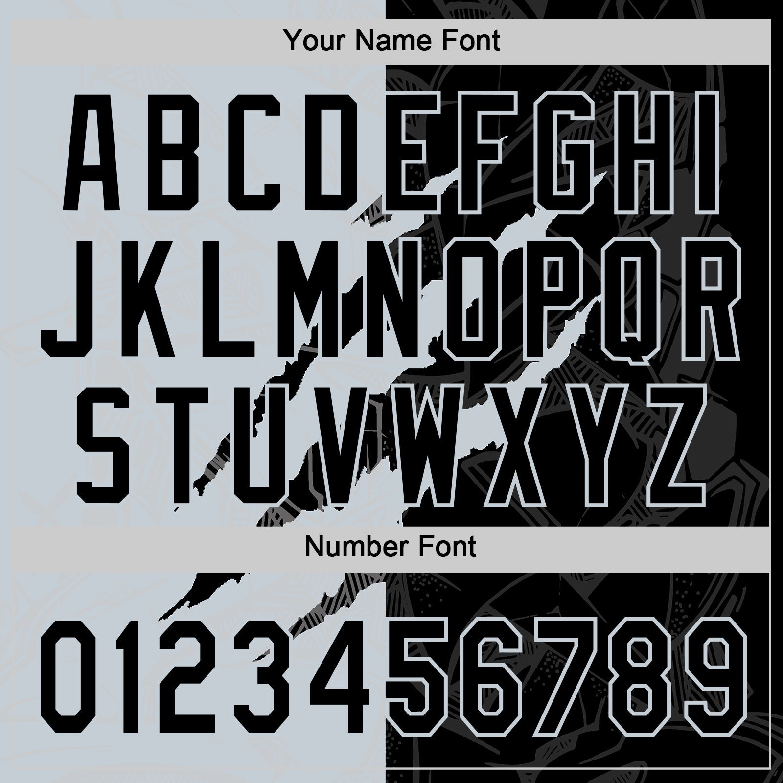 Custom Graffiti Pattern Black-Silver 3D Scratch Two-Button Unisex Softball Jersey