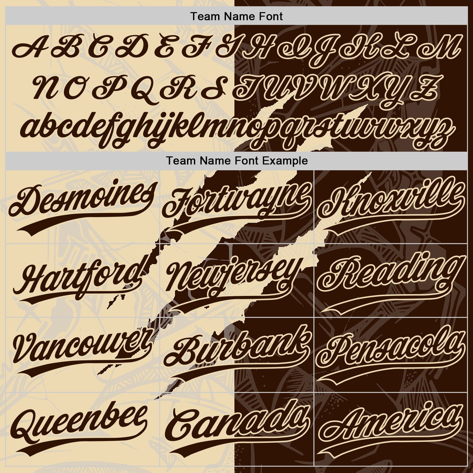 Custom Graffiti Pattern Brown-Cream 3D Scratch Two-Button Unisex Softball Jersey