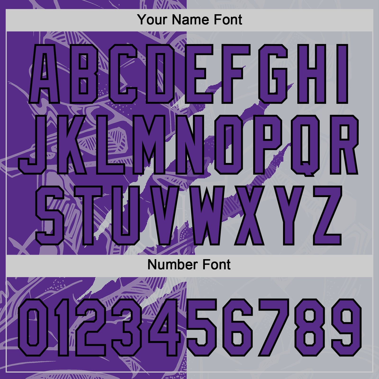 Custom Graffiti Pattern Purple Gray-Black 3D Scratch Two-Button Unisex Softball Jersey