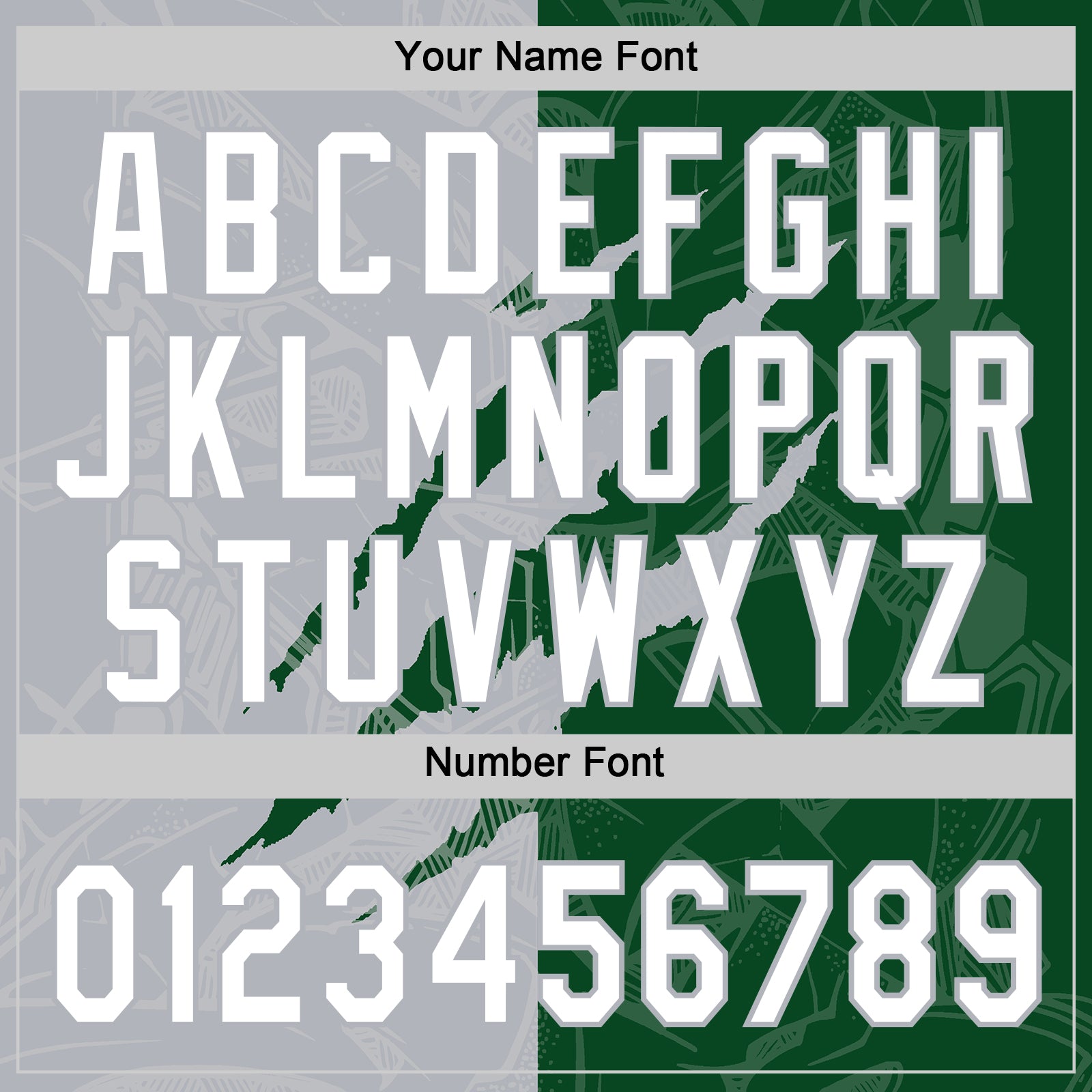 Custom Graffiti Pattern White Kelly Green-Gray 3D Scratch Two-Button Unisex Softball Jersey