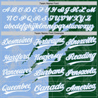 Custom Graffiti Pattern White Kelly Green-Light Blue 3D Scratch Two-Button Unisex Softball Jersey