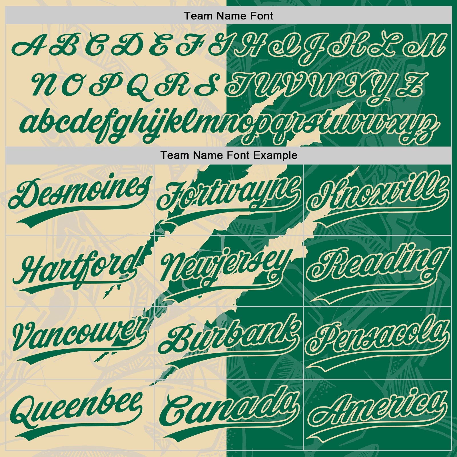 Custom Graffiti Pattern Kelly Green-Cream 3D Scratch Two-Button Unisex Softball Jersey