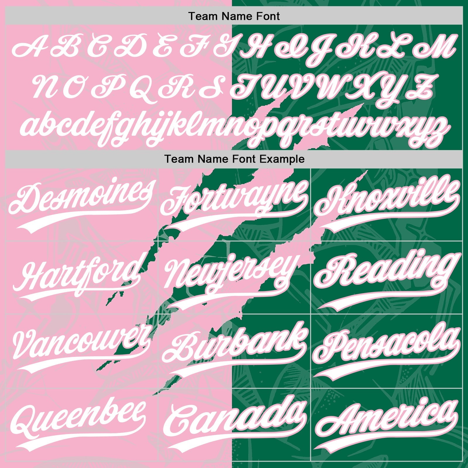 Custom Graffiti Pattern White Kelly Green-Light Pink 3D Scratch Two-Button Unisex Softball Jersey