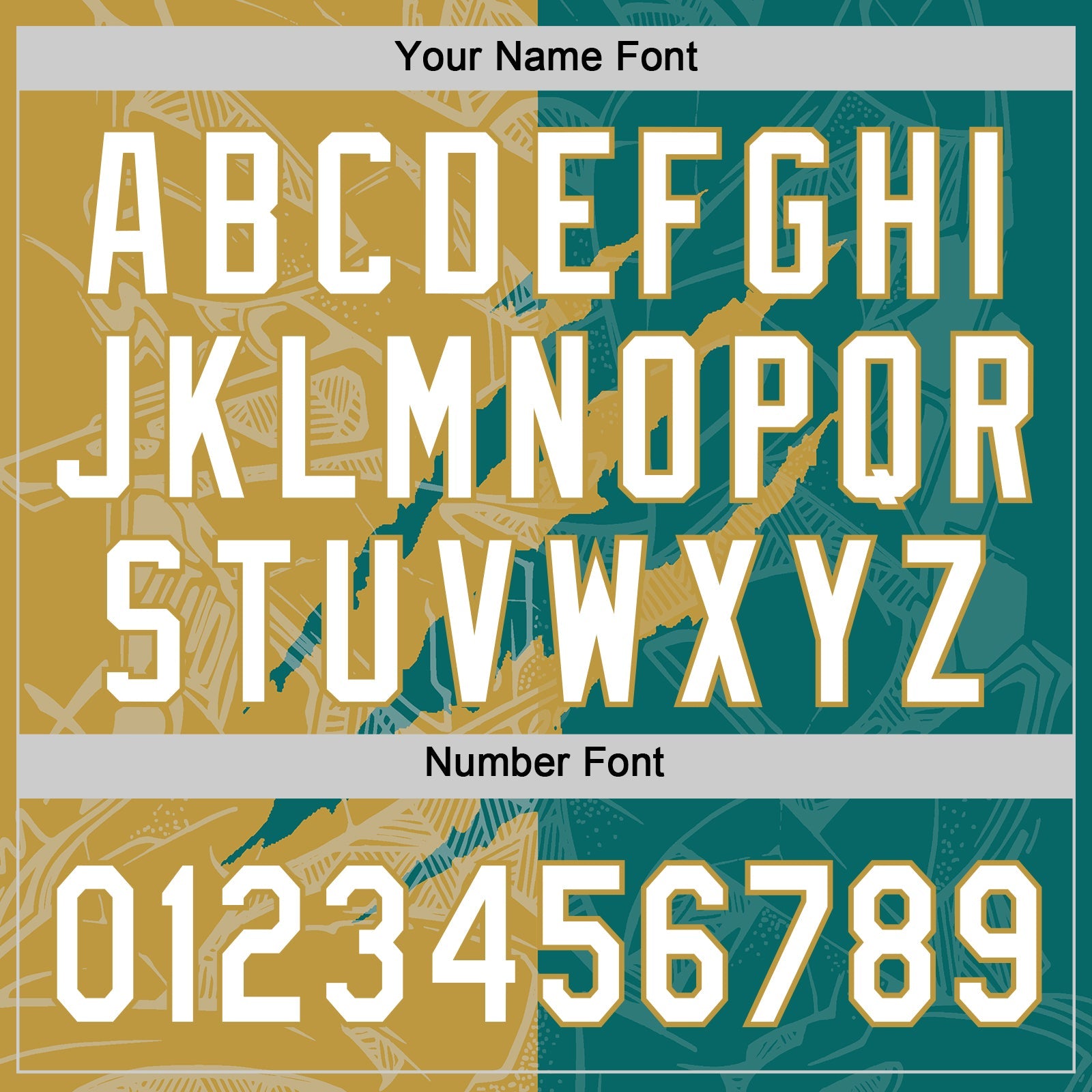 Custom Graffiti Pattern White Teal-Old Gold 3D Scratch Two-Button Unisex Softball Jersey