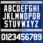 Custom Black Royal-Gray Split Fashion Performance T-Shirt