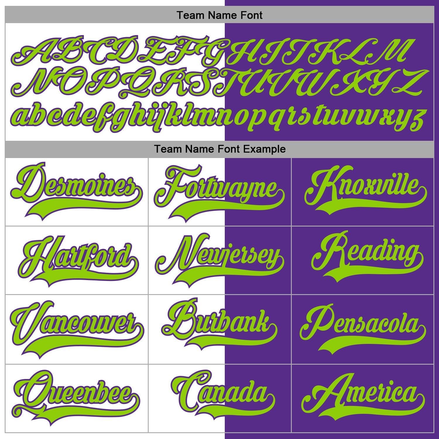 Custom Purple Neon Green-White Split Fashion Hockey Lace Neck Jersey