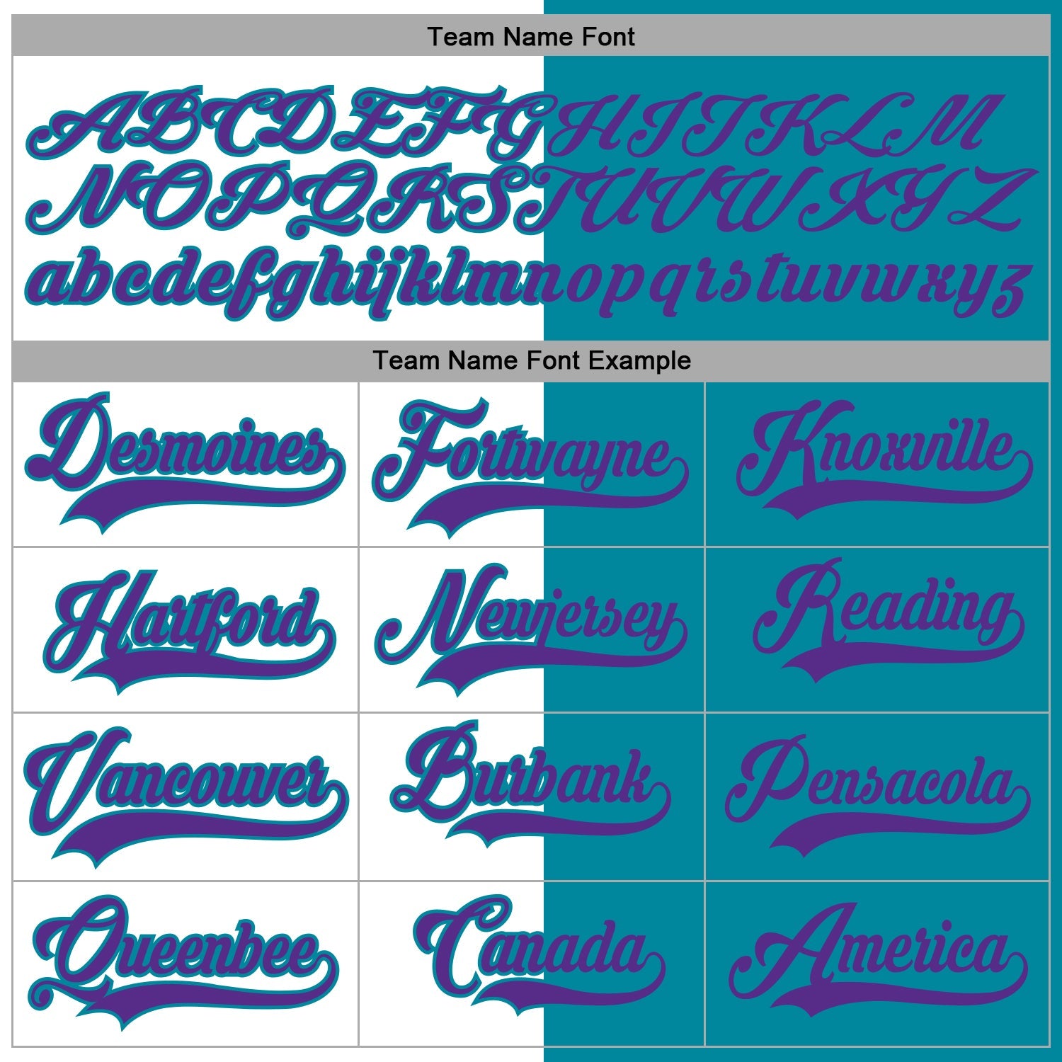 Custom Teal Purple-White Split Fashion Hockey Lace Neck Jersey