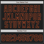 Custom Black Orange Split Ripped Pattern Baseball Pullover Sweatshirt Hoodie