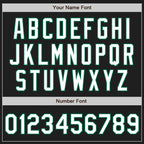 Custom Black White-Kelly Green Split Ripped Pattern Baseball Pullover Sweatshirt Hoodie