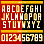 Custom Black White Red-Gold Split Fashion Hockey Lace Neck Jersey