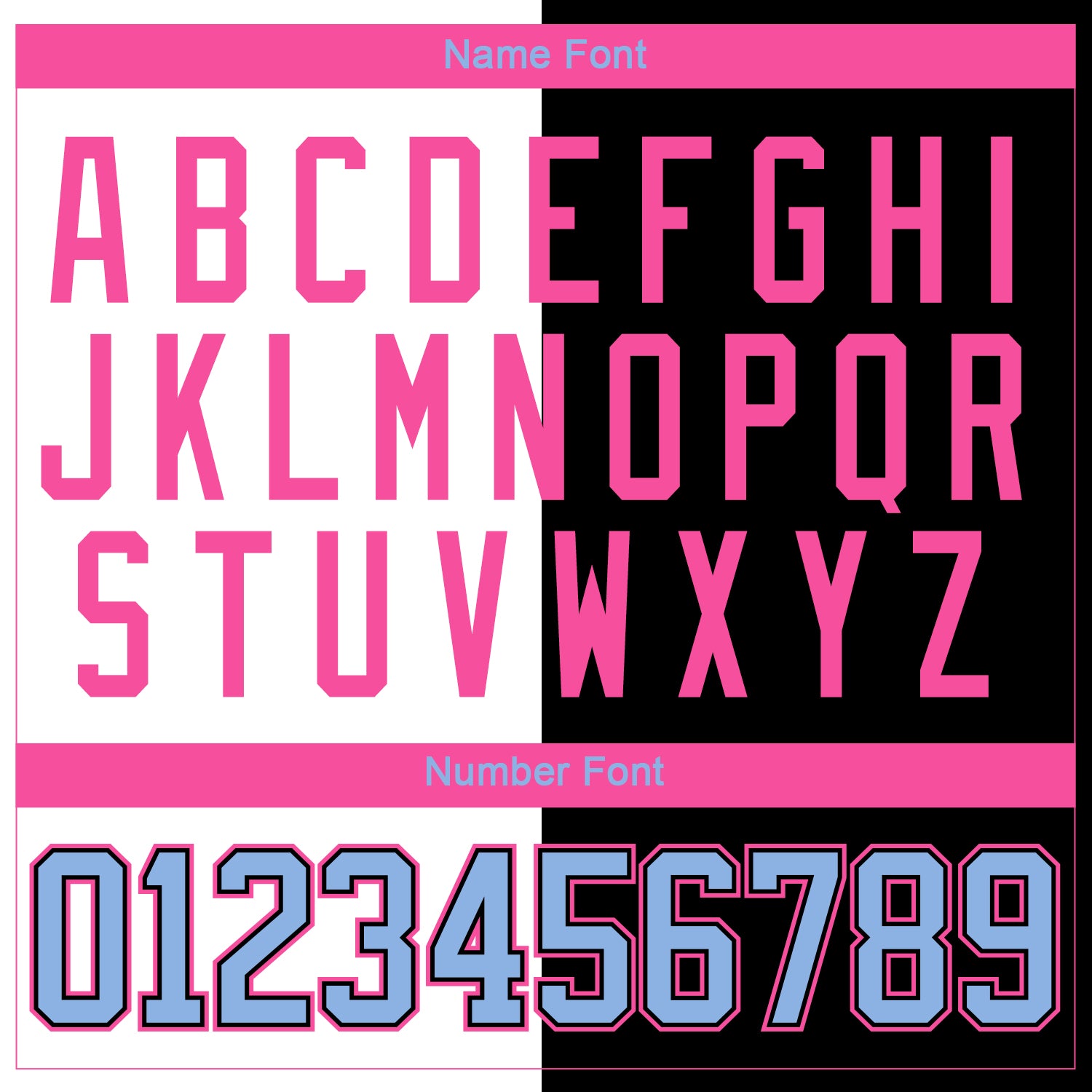 Custom Black Light Blue Pink-White Split Fashion Hockey Lace Neck Jersey