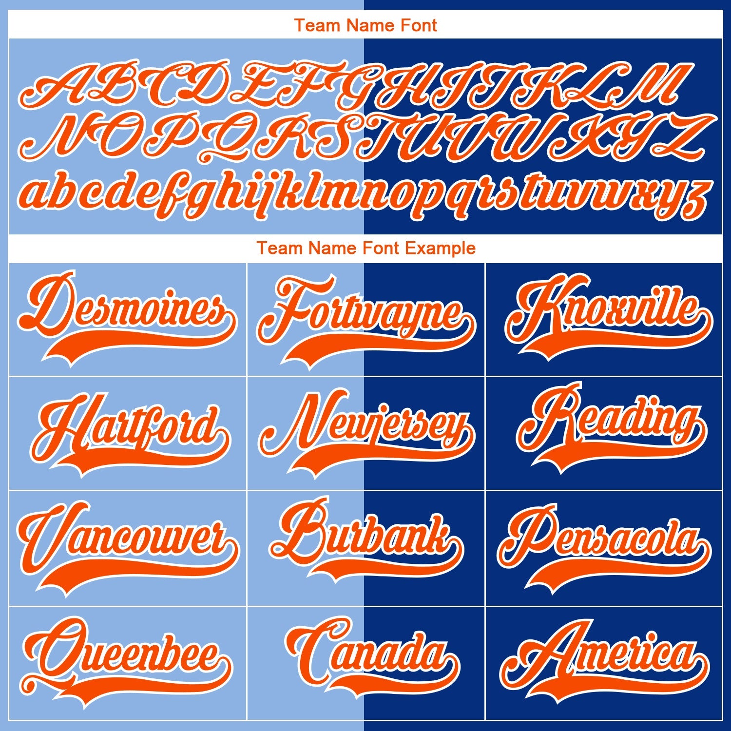 Custom Royal Orange Light Blue-White Split Fashion Hockey Lace Neck Jersey