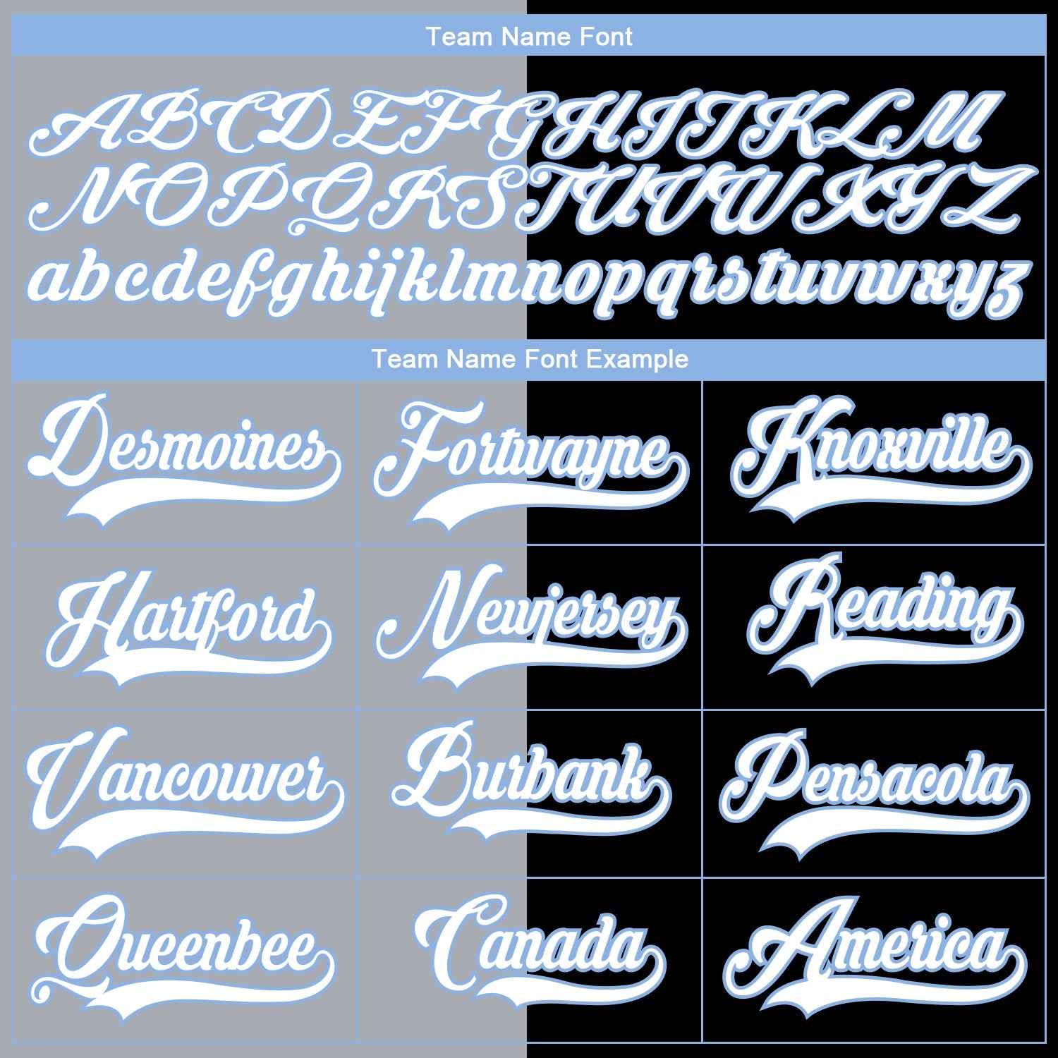 Custom Black Light Blue Gray-White Split Fashion Hockey Lace Neck Jersey