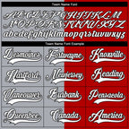 Custom Red Black Gray-White Split Fashion Hockey Lace Neck Jersey