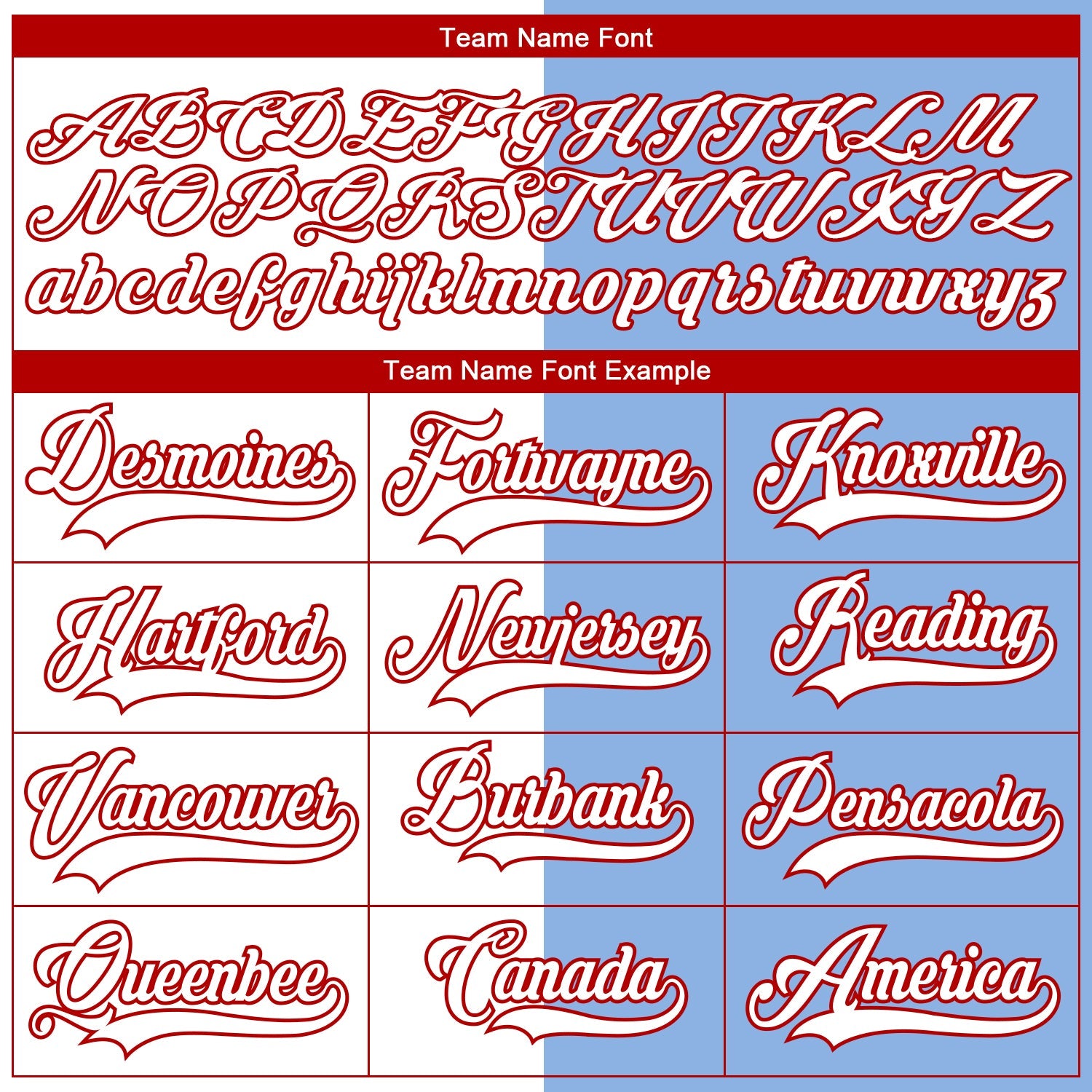 Custom Light Blue Red-White Split Fashion Hockey Lace Neck Jersey