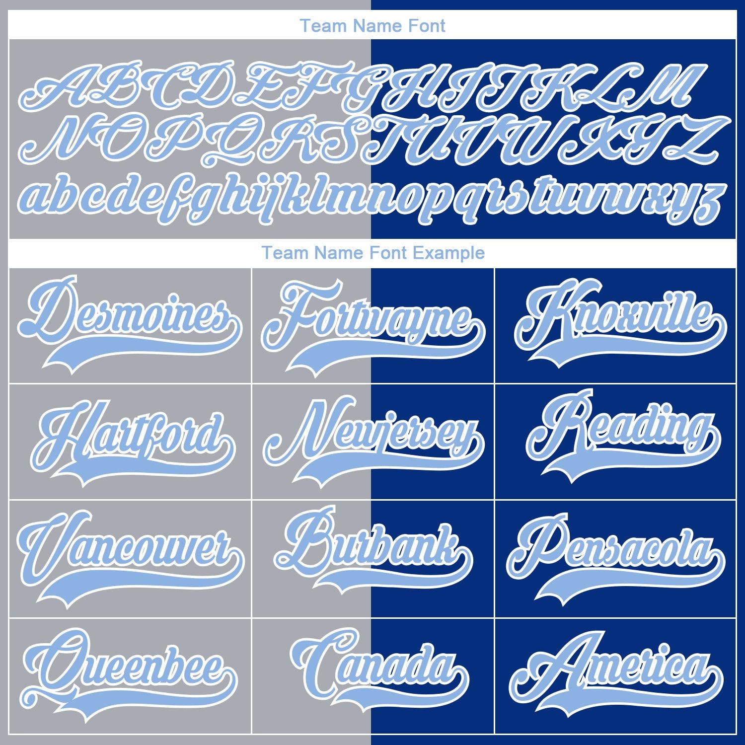 Custom Royal Light Blue Gray-White Split Fashion Hockey Lace Neck Jersey