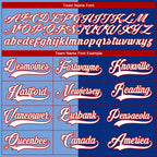 Custom Royal Red Light Blue-White Split Fashion Hockey Lace Neck Jersey