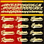 Custom Black White Red-Yellow Split Fashion Hockey Lace Neck Jersey