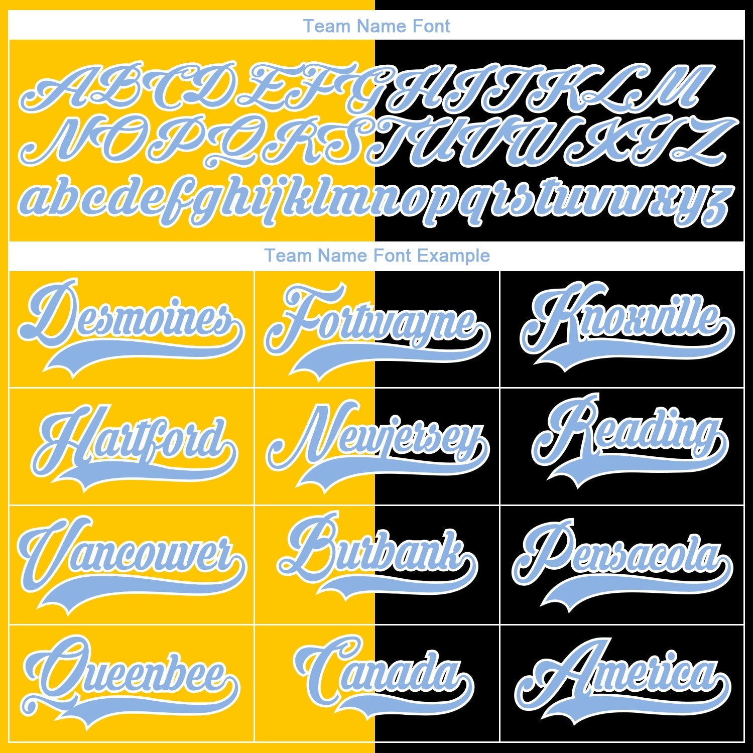 Custom Black Light Blue Yellow-White Split Fashion Hockey Lace Neck Jersey