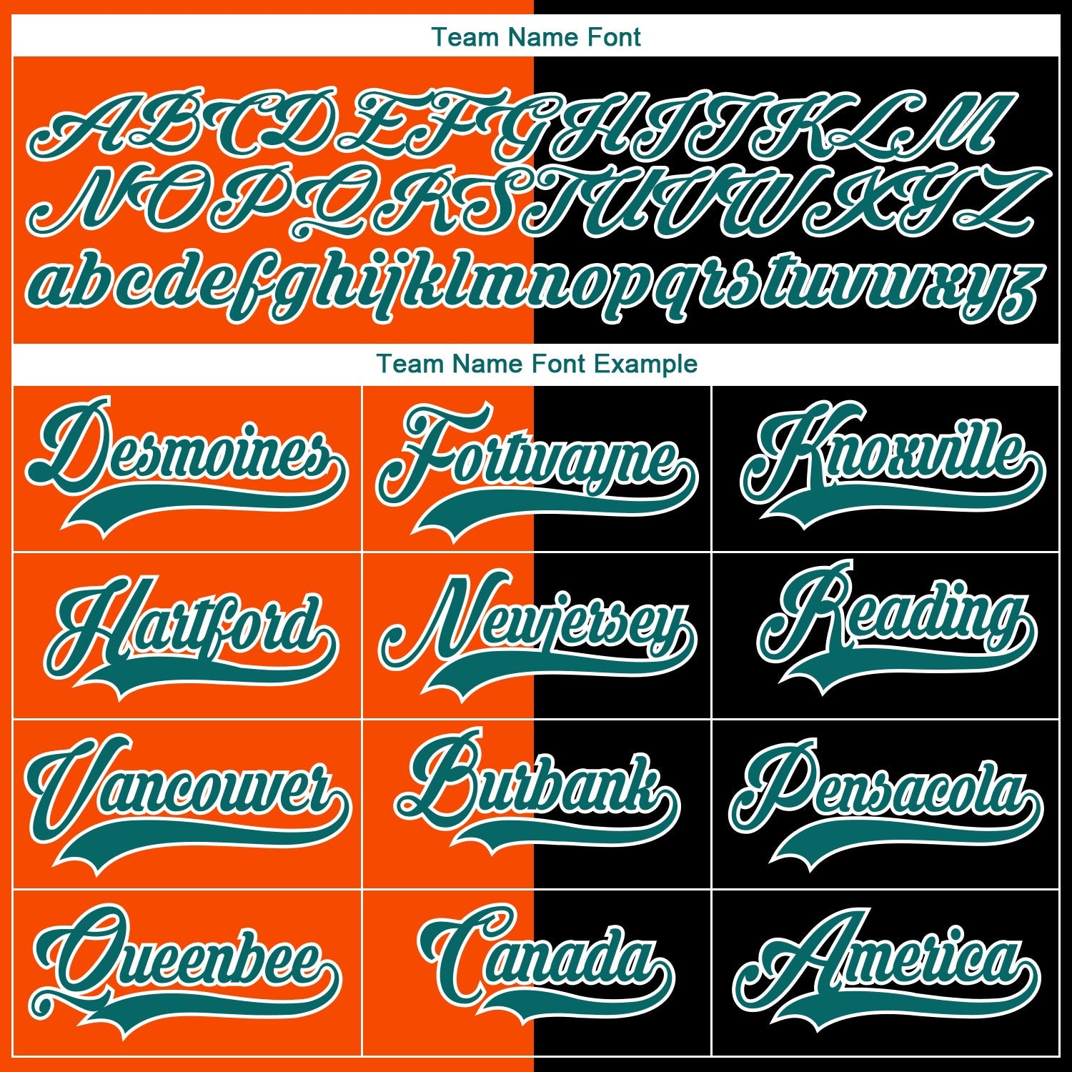 Custom Black Teal Orange-White Split Fashion Hockey Lace Neck Jersey