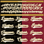 Custom Crimson White Black-Old Gold Split Fashion Hockey Lace Neck Jersey