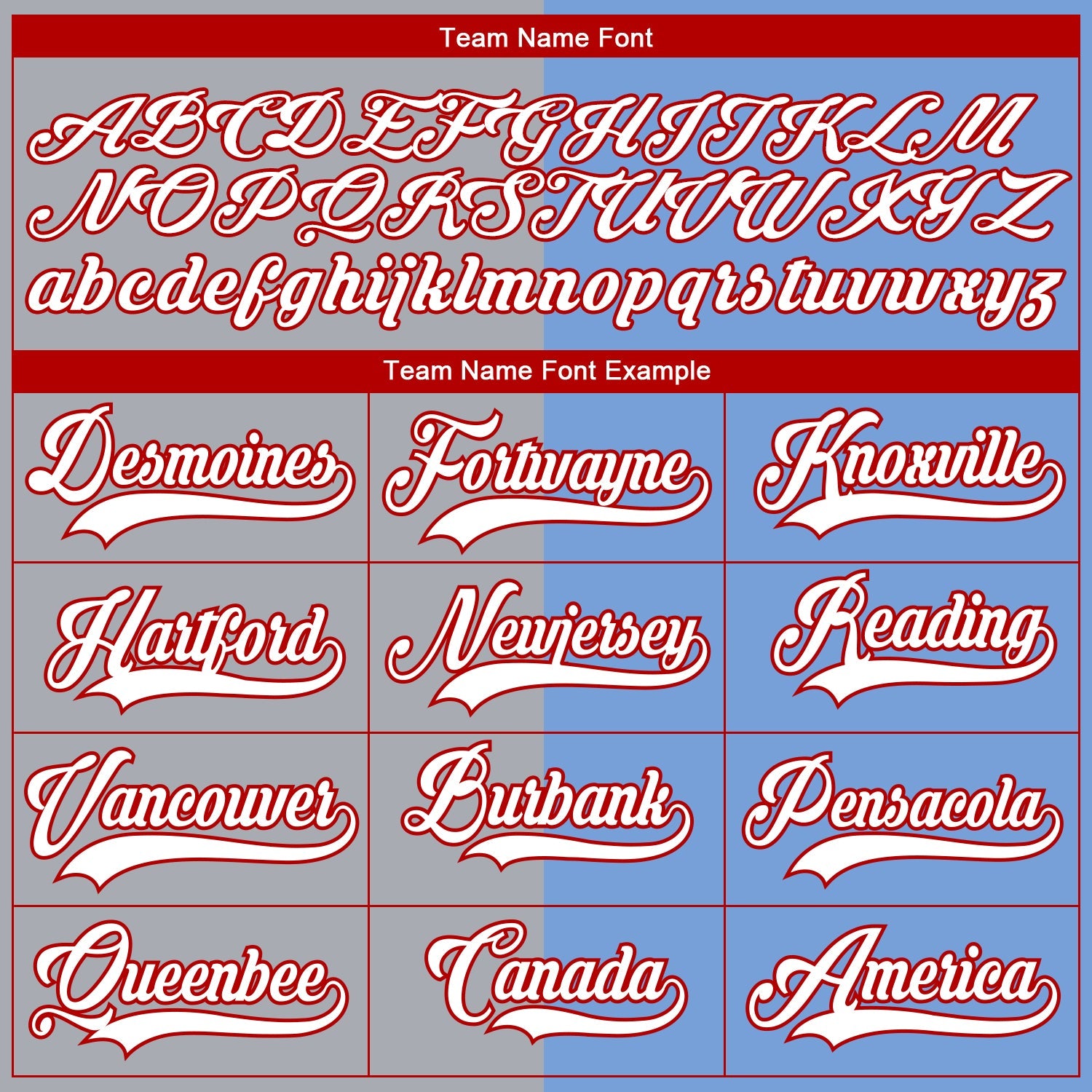 Custom Powder Blue Red Gray-White Split Fashion Hockey Lace Neck Jersey