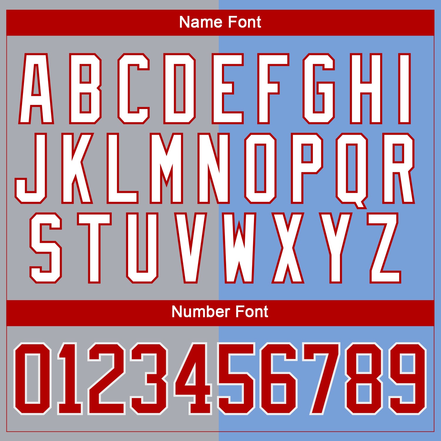 Custom Powder Blue Red Gray-White Split Fashion Hockey Lace Neck Jersey