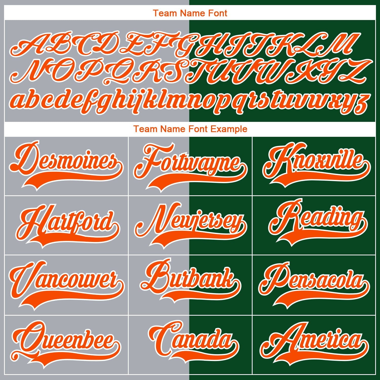 Custom Green Orange Gray-White Split Fashion Hockey Lace Neck Jersey