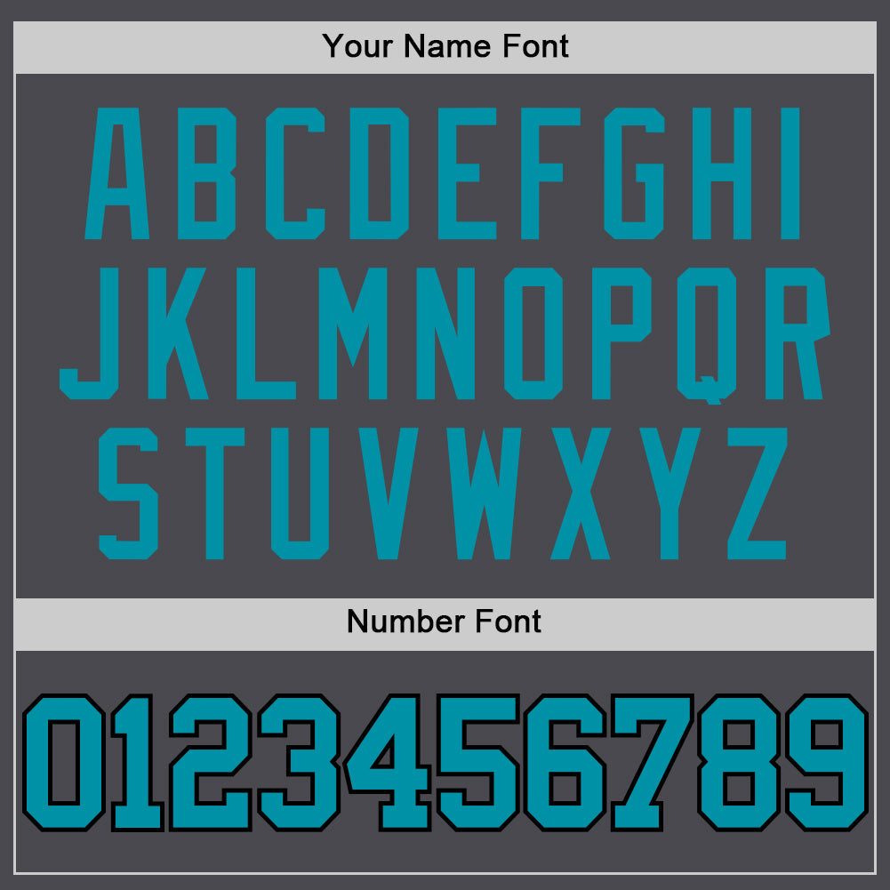 Custom Steel Gray Teal-Black Authentic Basketball Jersey