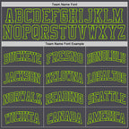 Custom Steel Gray Neon Green Authentic Basketball Jersey