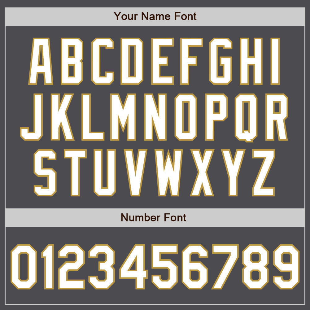 Custom Stitched Steel Gray White-Old Gold Baseball Pullover Sweatshirt Hoodie