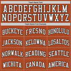 Custom Texas Orange White-Black Authentic Basketball Jersey