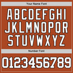 Custom Texas Orange White-Black Authentic Basketball Jersey