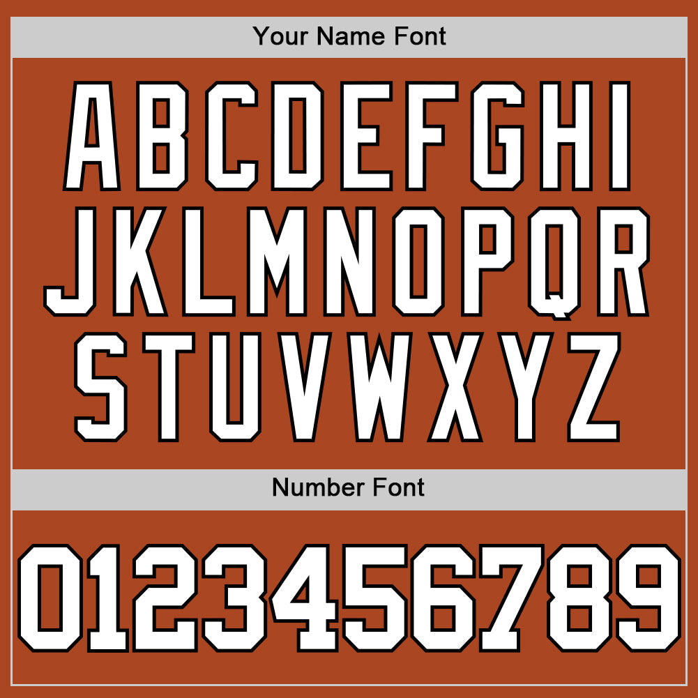 Custom Texas Orange White-Black Authentic Basketball Jersey