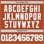 Custom Texas Orange White-Gray Authentic Basketball Jersey