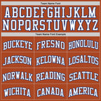 Custom Texas Orange White-Royal Authentic Basketball Jersey