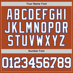 Custom Texas Orange White-Royal Authentic Basketball Jersey