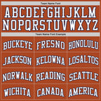 Custom Texas Orange White-Navy Authentic Basketball Jersey