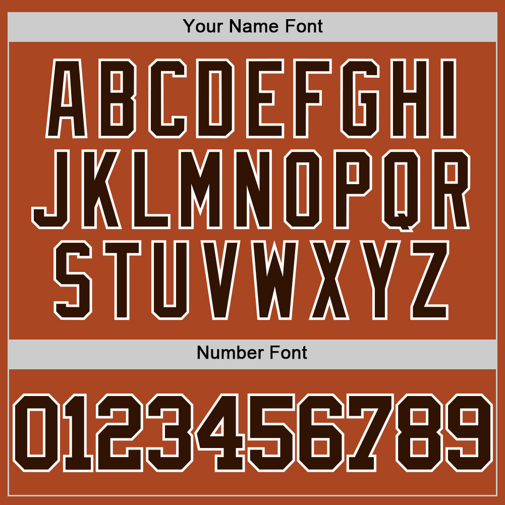 Custom Texas Orange Brown-White Authentic Basketball Jersey