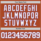 Custom Texas Orange White-Purple Authentic Basketball Jersey