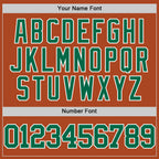 Custom Texas Orange Kelly Green-White Authentic Basketball Jersey