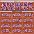 Custom Texas Orange Purple-White Authentic Basketball Jersey