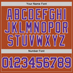 Custom Texas Orange Purple-White Authentic Basketball Jersey