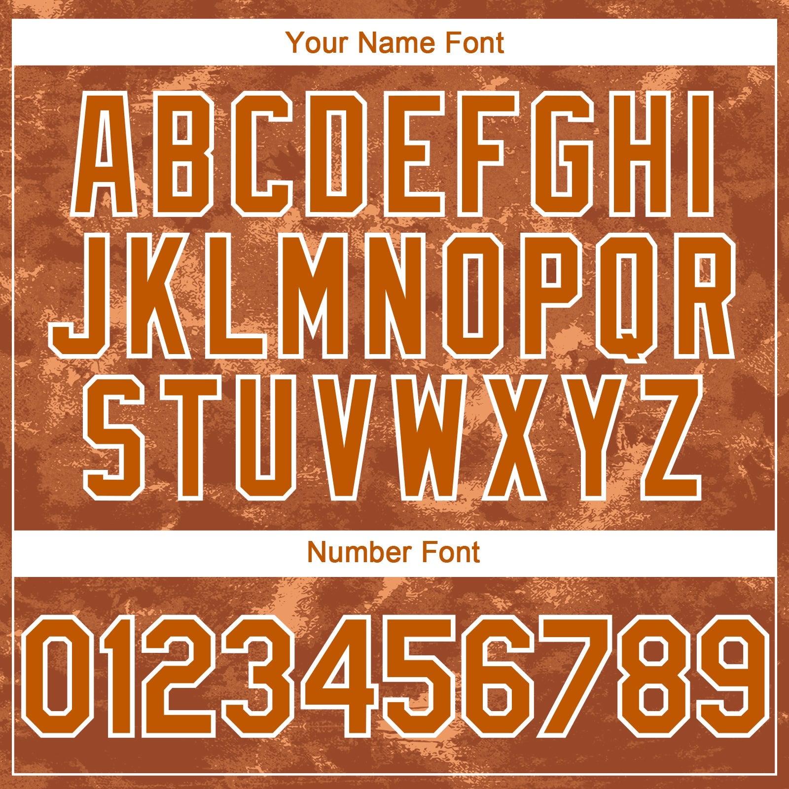 Custom Tie Dye Texas Orange-White 3D Authentic Baseball Jersey