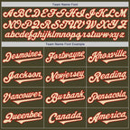 Custom Olive Cream Red-Black Authentic Salute To Service Two Tone Baseball Jersey